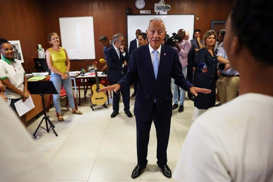 Marcelo recebido na Escola Portuguesa de Cabo Verde 
