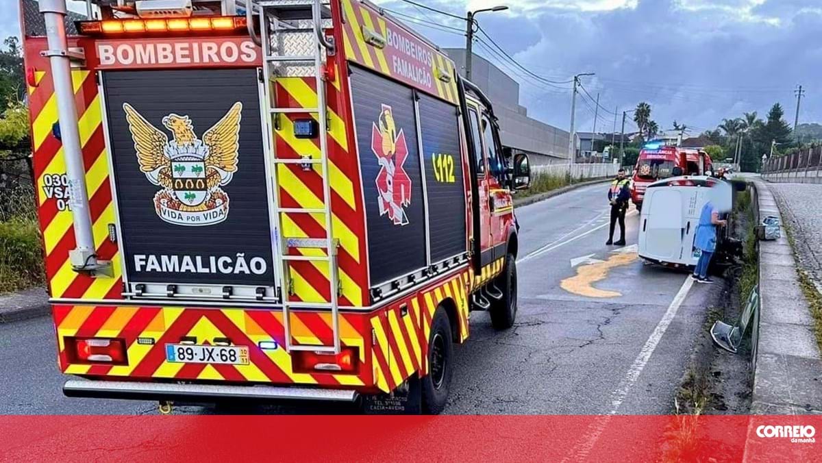 Duas feridas em despiste e capotamento de carrinha em Famalicão – Portugal