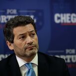 André Ventura at Chega headquarters