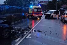 Acidente entre carro e carrinha do pão faz um ferido em Santo Tirso