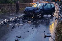Acidente entre carro e carrinha do pão faz um ferido em Santo Tirso