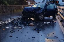 Acidente entre carro e carrinha do pão faz um ferido em Santo Tirso