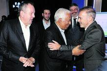 Luís Santana, António Costa e Pedro Duarte