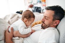 Pedro Teixeira com o filho Manuel