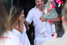 Marco Horácio com Sara Biscaia e a filha mais nova, Maria Leonor