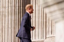 Príncipe Harry à chegada à catedral St. Paul, em Londres