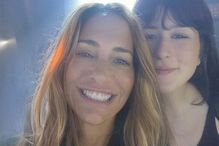 Patrícia Camacho com a filha do ator, Ana, de 21 anos