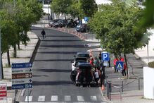 Nas imediações do estádio, o trânsito começou a ser condicionado com quase uma semana de antecedência