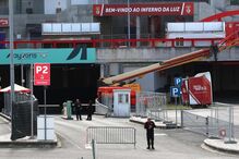 90 camiões TIR eram esperados, no domingo, à entrada do estádio