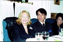 Betty Grafstein e José Castelo Branco com a mãe deste, Inês Paulino Castelo Branco