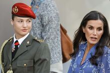 Leonor com a mãe, Letizia