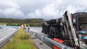 Motorista ferido em despiste de camião em Águeda