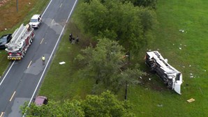 Acidente de autocarro faz oito mortos e oito feridos