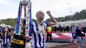 Pepe na máxima força na final da Taça de Portugal entre FC Porto e Sporting