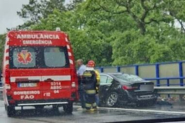 Acidente na A28 em Esposende