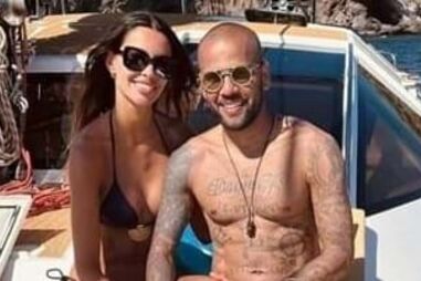 Daniel Alves e Joana Sanz
