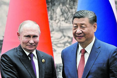 Vladimir Putin e Xi Jinping 