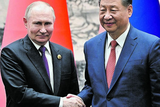 Vladimir Putin e Xi Jinping 
