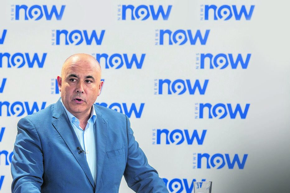 Carlos Rodrigues na apresentação do Now