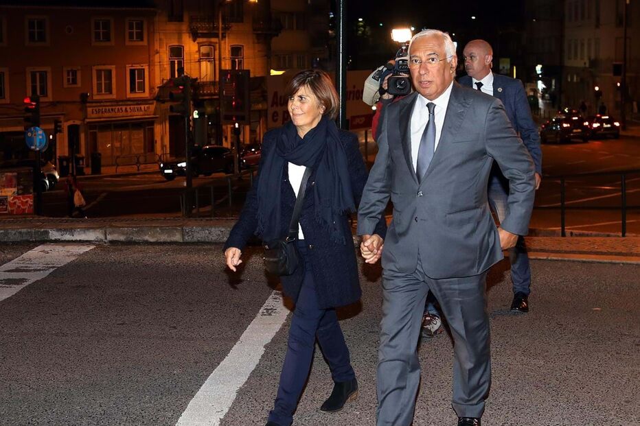 António Costa com a mulher