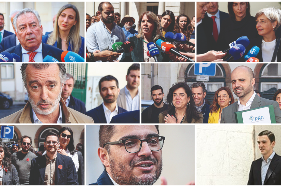 Candidatos dos partidos nas eleições de 9 de junho