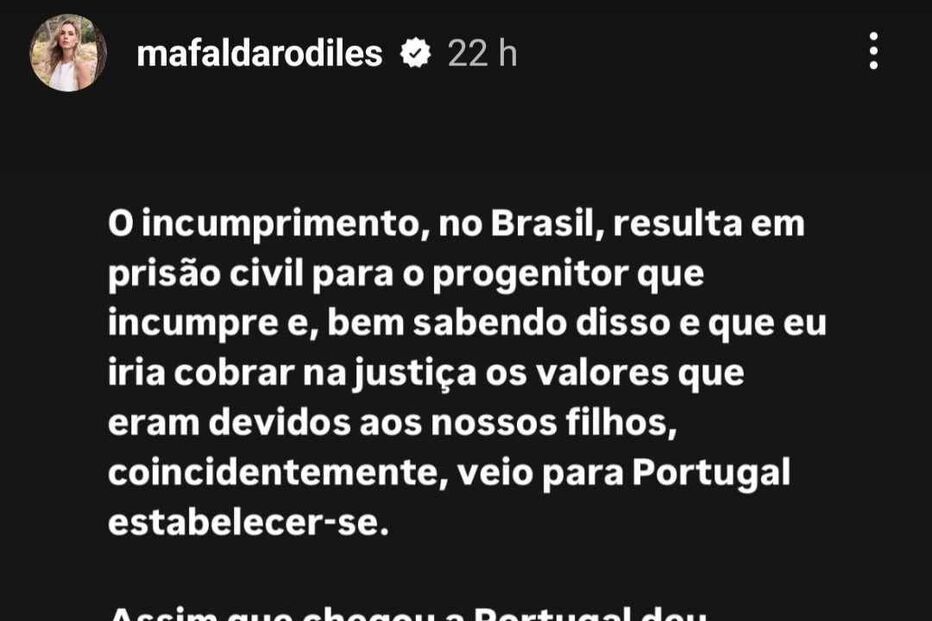 Mafalda Rodiles acusa o ex-marido de violência doméstica