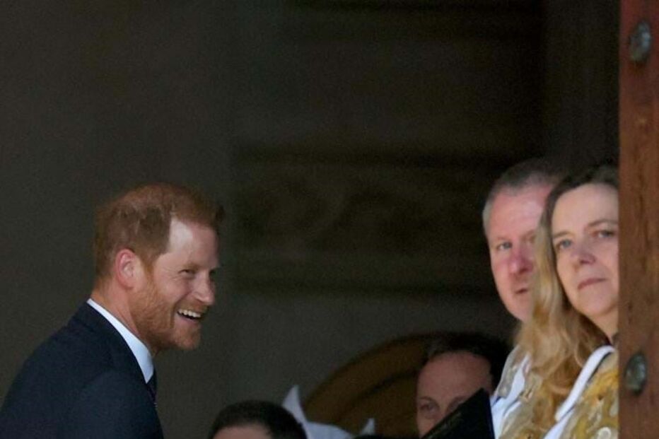 Príncipe Harry à chegada à catedral St. Paul, em Londres
