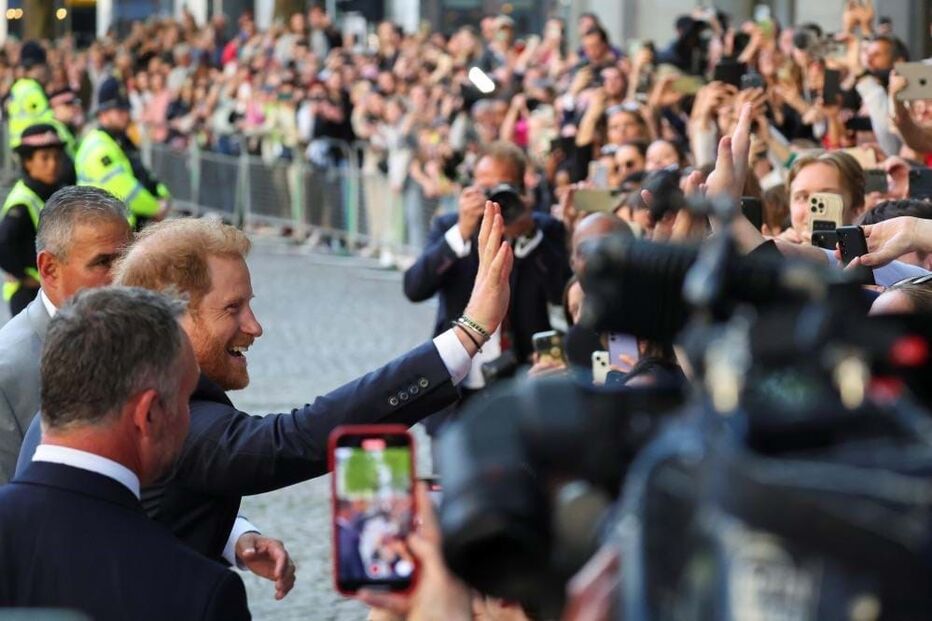 Príncipe Harry à chegada à catedral St. Paul, em Londres