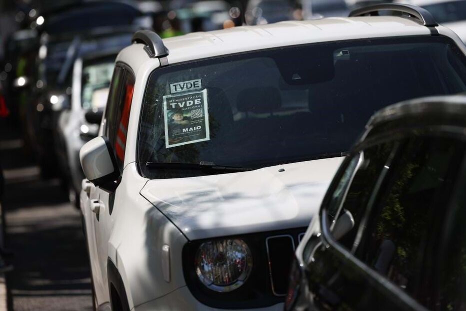 Motoristas da TVDE protestam em Lisboa por melhores condições e por regulação 