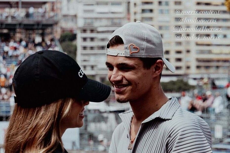Margarida Corceiro, de 21 anos, esteve com o piloto de Fórmula 1, Lando Norris, de 24