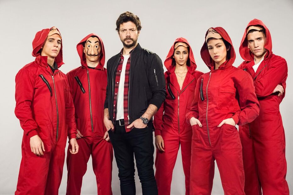 O elenco principal de 'La Casa de Papel'