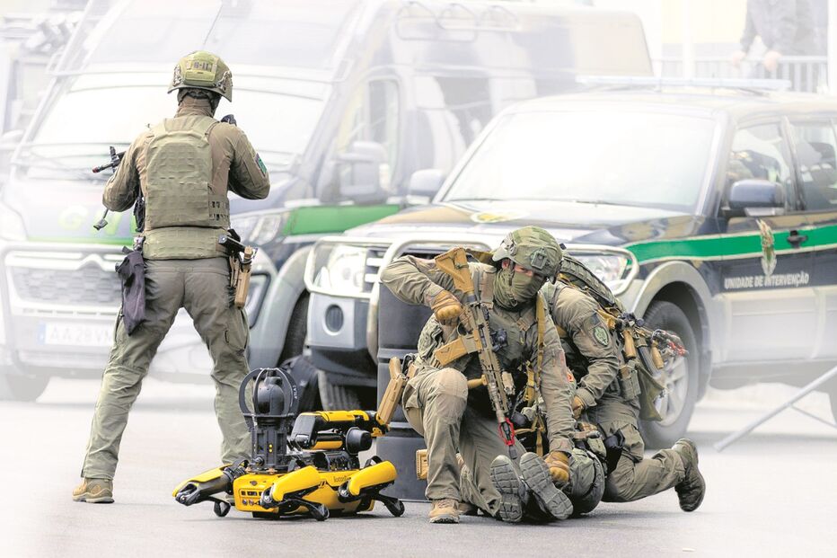 GNR testa cão-robô