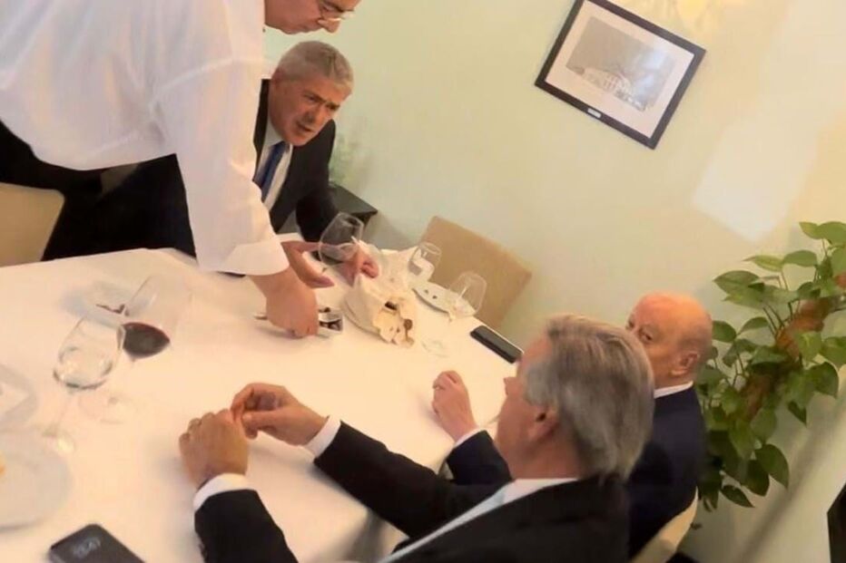 O encontro entre José Sócrates, Fernando Gomes e Pinto da Costa