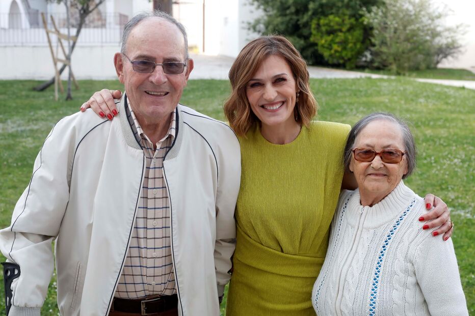 Fátima Lopes com os pais
