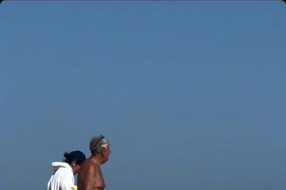 Marcelo Rebelo de Sousa na praia