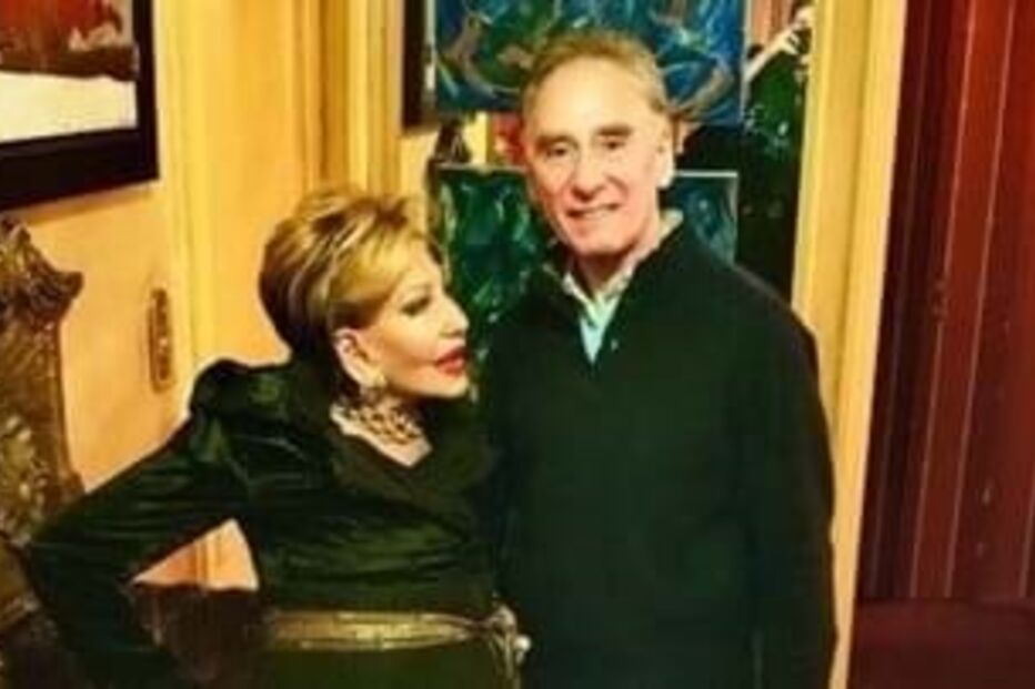 Betty Grafstein com o filho Roger Basile