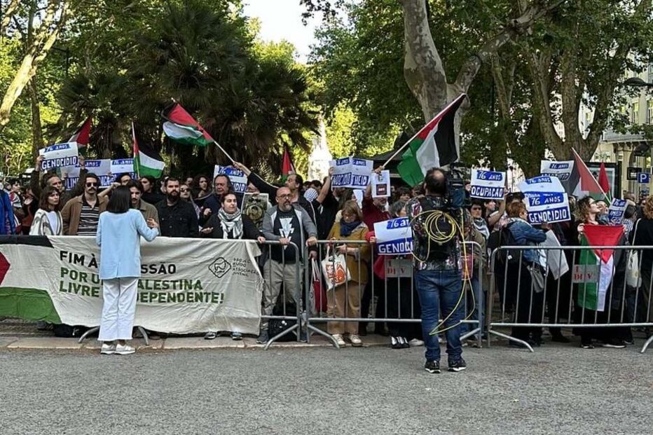 Manifestação pró-Palestina