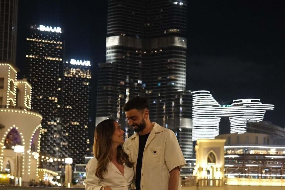 Bruno Fernandes com Ana Pinho