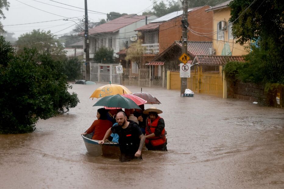 Cheias em Porto Alegre, no Brasil