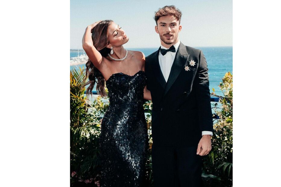 Kika Cerqueira Gomes e Pierre Gasly	
