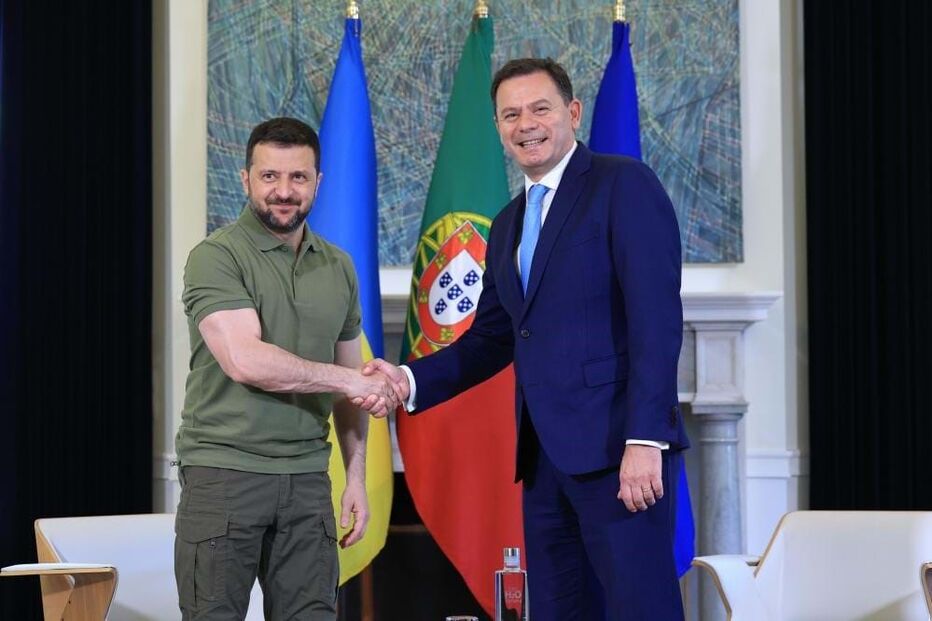 Zelensky e Montenegro reunidos em São Bento