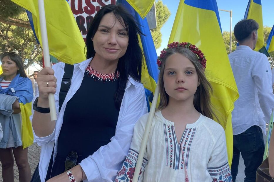 Olena e a filha Vira