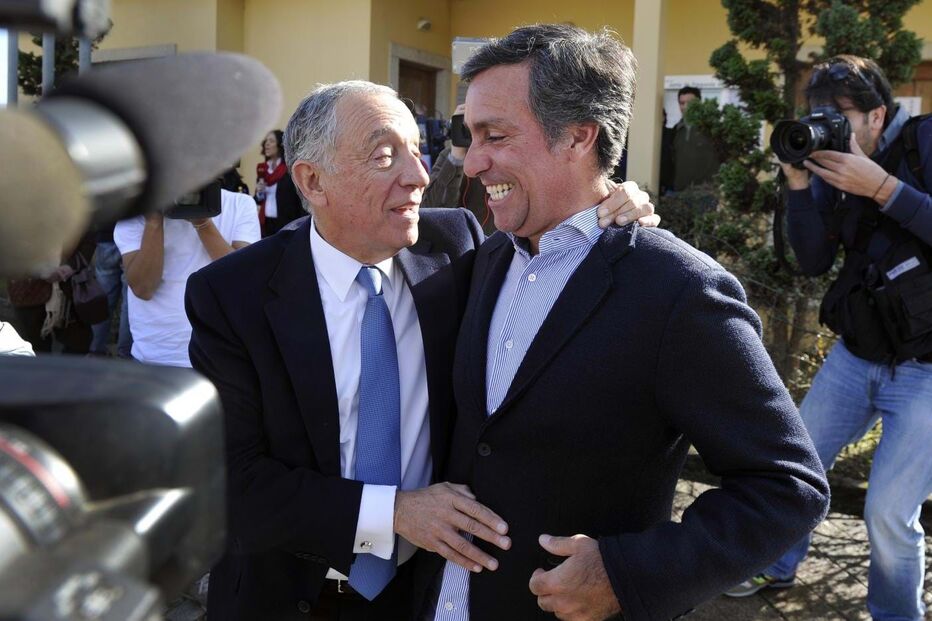 Marcelo Rebelo de Sousa com o filho, Nuno Rebelo de Sousa