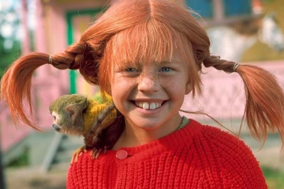  Inger Nilsson em personagem Pipi das Meias Altas