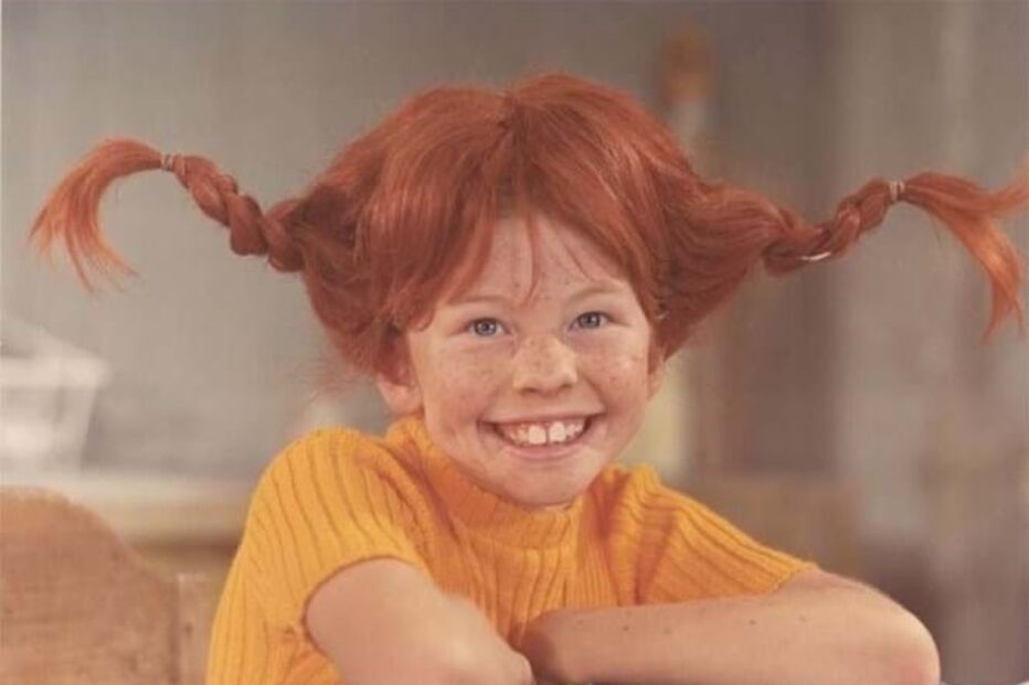  Inger Nilsson em personagem Pipi das Meias Altas