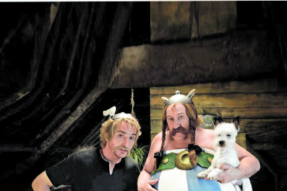 Édouard Baer e Gérard Depardieu em ‘Astérix e Obélix: Ao Serviço de Sua Majestade’ 
