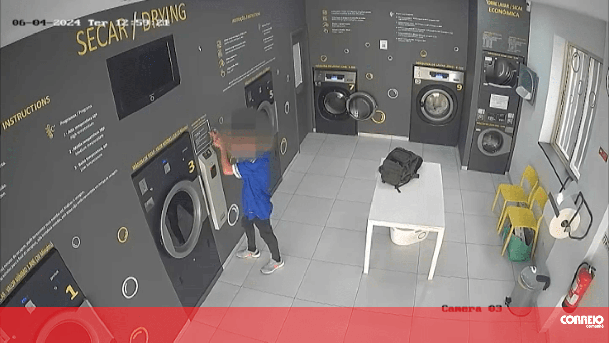 Câmara de videovigilância capta assalto a lavandaria em Matosinhos que rendeu centenas de euros