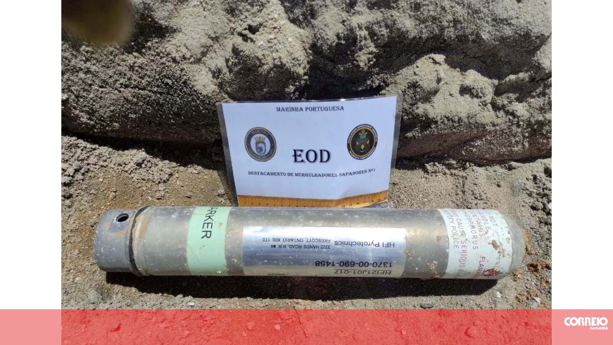 Marinha inativa engenho explosivo de fósforo branco em praia de Setúbal – Portugal