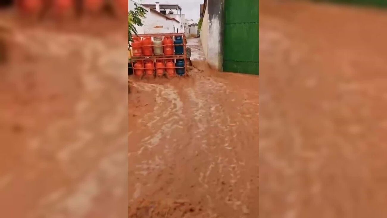 Imagens mostram mau tempo em Brinches