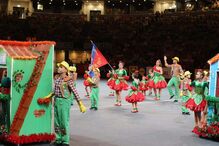 Apresentação da marcha de Voz do Operário